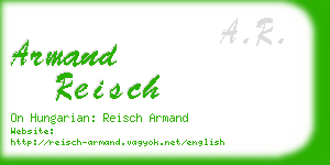 armand reisch business card